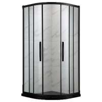 philippines luxury black gold wall panel 2 sided sliding door glass cubicle bathroom glass shower cabin enclosure