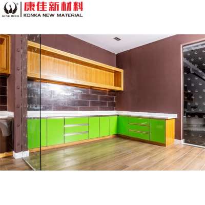 Superior  White Artificial Nano Glass Countertop Rectangular Marble Table Tops Kitchen Worktops