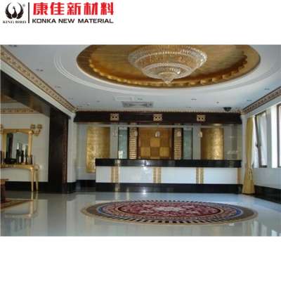 High density nano white marble stone round marble table tops kitchen worktops